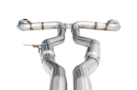 AWE Tuning 2020 Toyota Supra A90 Track Edition Exhaust - 5in Chrome Silver Tips - CPC Performance