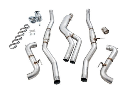 AWE Tuning 2020 Toyota Supra A90 Track Edition Exhaust - 5in Chrome Silver Tips - CPC Performance