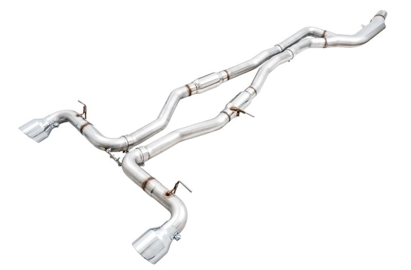AWE Tuning 2020 Toyota Supra A90 Track Edition Exhaust - 5in Chrome Silver Tips - CPC Performance