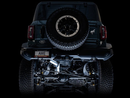 AWE Tuning 2021+ Ford Bronco 0FG Exhaust (No Tips) w/ Bash Guard - CPC Performance