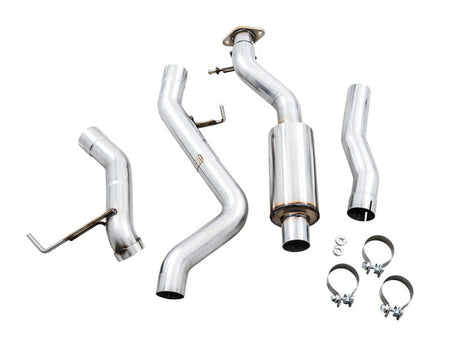 AWE Tuning 2021+ Ford Bronco 0FG Exhaust (No Tips) w/ Bash Guard - CPC Performance