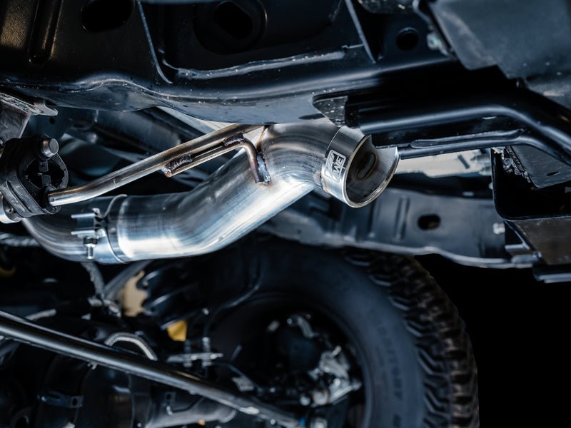 AWE Tuning 2021+ Ford Bronco 0FG Exhaust (No Tips) w/ Bash Guard - CPC Performance