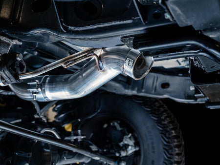 AWE Tuning 2021+ Ford Bronco 0FG Exhaust (No Tips) w/ Bash Guard - CPC Performance