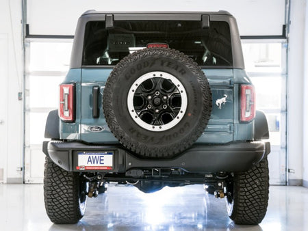 AWE Tuning 2021+ Ford Bronco 0FG Exhaust (No Tips) w/ Bash Guard - CPC Performance