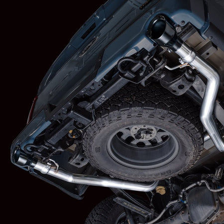 AWE Tuning 2021+ Ford F - 150 Tremor (w/ Bumper Cutouts) 0FG Non - Resonated Catback - Diamond Black Tips - CPC Performance