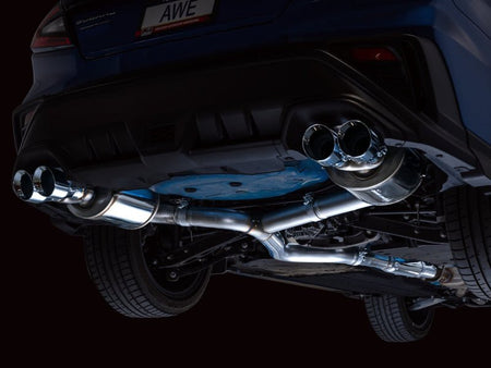 AWE Tuning 2022+ VB Subaru WRX Touring Edition Exhaust - Chrome Silver Tips - CPC Performance