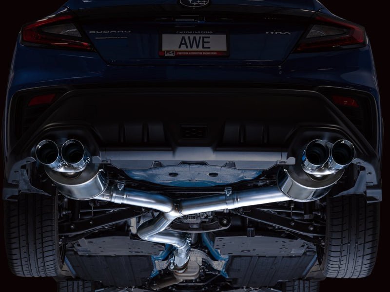 AWE Tuning 2022+ VB Subaru WRX Touring Edition Exhaust - Chrome Silver Tips - CPC Performance