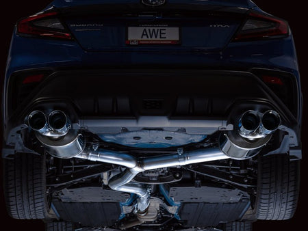 AWE Tuning 2022+ VB Subaru WRX Touring Edition Exhaust - Chrome Silver Tips - CPC Performance