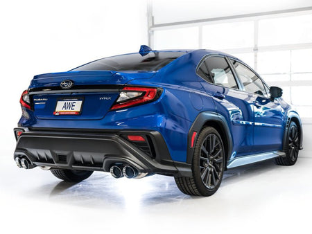 AWE Tuning 2022+ VB Subaru WRX Touring Edition Exhaust - Chrome Silver Tips - CPC Performance