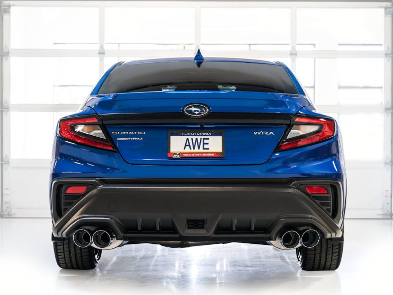 AWE Tuning 2022+ VB Subaru WRX Touring Edition Exhaust - Chrome Silver Tips - CPC Performance