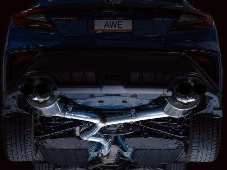AWE Tuning 2022+ VB Subaru WRX Touring Edition Exhaust - Diamond Black Tips - CPC Performance