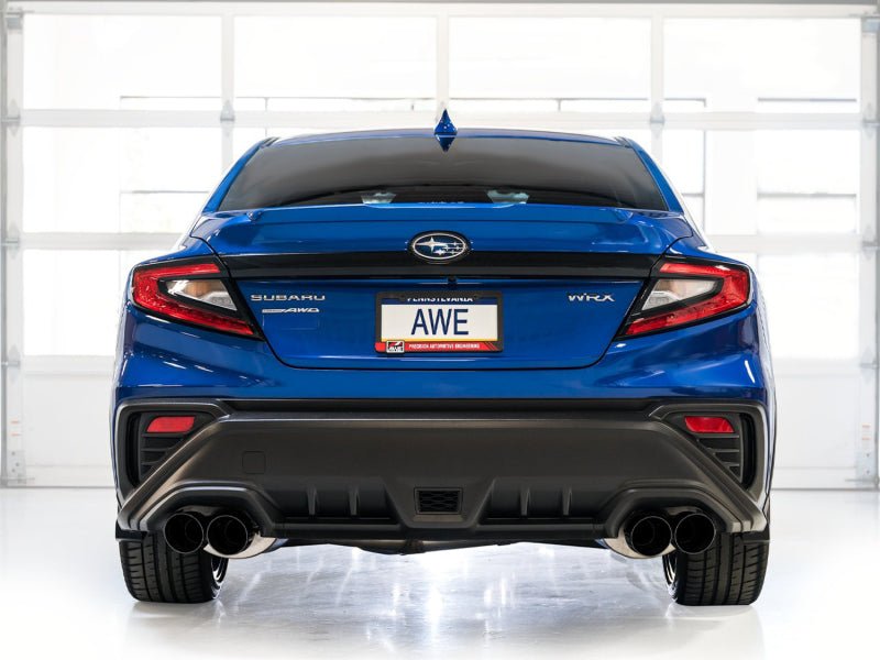 AWE Tuning 2022+ VB Subaru WRX Touring Edition Exhaust - Diamond Black Tips - CPC Performance