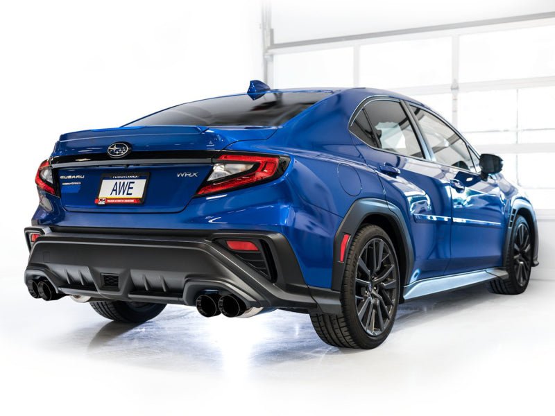 AWE Tuning 2022+ VB Subaru WRX Touring Edition Exhaust - Diamond Black Tips - CPC Performance