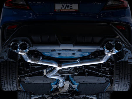 AWE Tuning 2022+ VB Subaru WRX Track Edition Exhaust - Chrome Silver Tips - CPC Performance