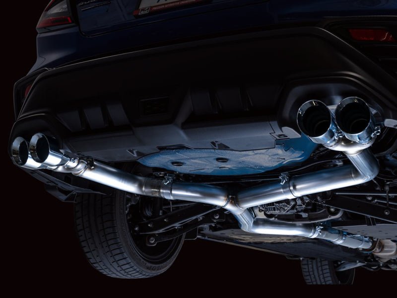 AWE Tuning 2022+ VB Subaru WRX Track Edition Exhaust - Chrome Silver Tips - CPC Performance