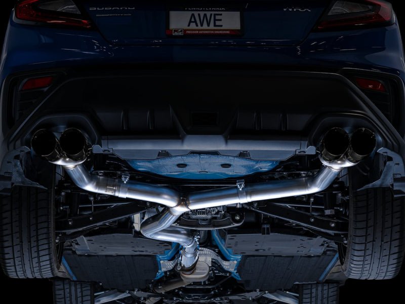 AWE Tuning 2022+ VB Subaru WRX Track Edition Exhaust - Diamond Black Tips - CPC Performance