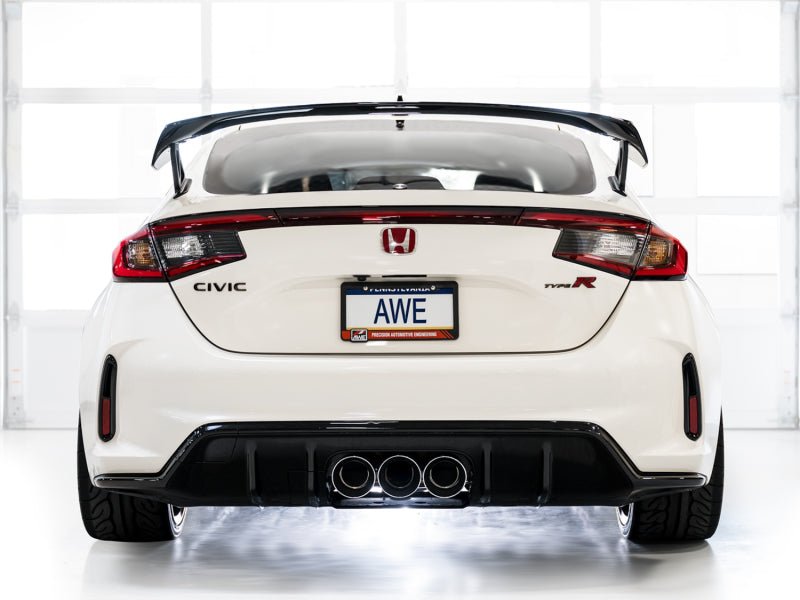 AWE Tuning 2023 Honda Civic Type R FL5 Track Edition Exhaust w/ Triple Chrome Silver Tips - CPC Performance