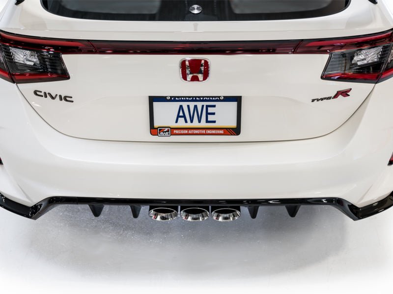 AWE Tuning 2023 Honda Civic Type R FL5 Track Edition Exhaust w/ Triple Chrome Silver Tips - CPC Performance