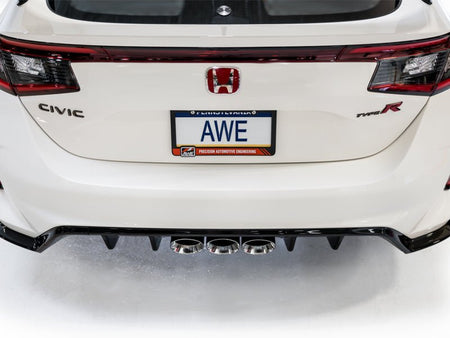 AWE Tuning 2023 Honda Civic Type R FL5 Track Edition Exhaust w/ Triple Chrome Silver Tips - CPC Performance