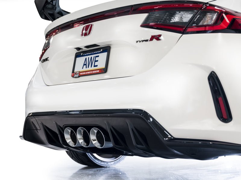 AWE Tuning 2023 Honda Civic Type R FL5 Track Edition Exhaust w/ Triple Chrome Silver Tips - CPC Performance