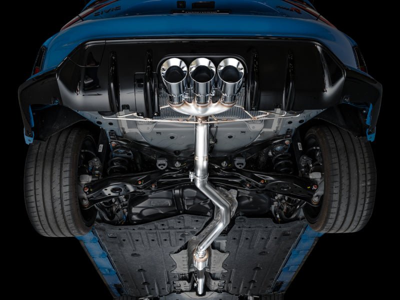 AWE Tuning 2023 Honda Civic Type R FL5 Track Edition Exhaust w/ Triple Chrome Silver Tips - CPC Performance