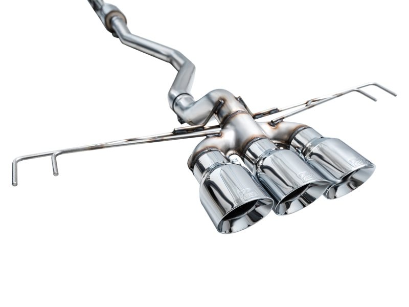 AWE Tuning 2023 Honda Civic Type R FL5 Track Edition Exhaust w/ Triple Chrome Silver Tips - CPC Performance