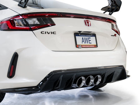 AWE Tuning 2023 Honda Civic Type R FL5 Track Edition Exhaust w/ Triple Chrome Silver Tips - CPC Performance