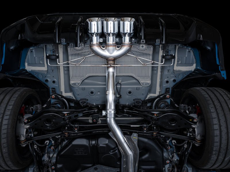 AWE Tuning 2023 Honda Civic Type R FL5 Track Edition Exhaust w/ Triple Chrome Silver Tips - CPC Performance