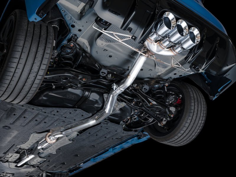 AWE Tuning 2023 Honda Civic Type R FL5 Track Edition Exhaust w/ Triple Chrome Silver Tips - CPC Performance