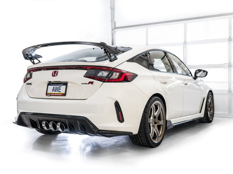 AWE Tuning 2023 Honda Civic Type R FL5 Track Edition Exhaust w/ Triple Chrome Silver Tips - CPC Performance