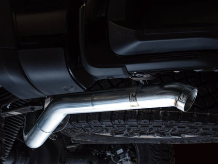 AWE Tuning 22 - 23 GMC Sierra 1500 AT4X 6.2L 0FG Catback Split Dual (Flat Bumper) - Bashguard(No Tips) - CPC Performance