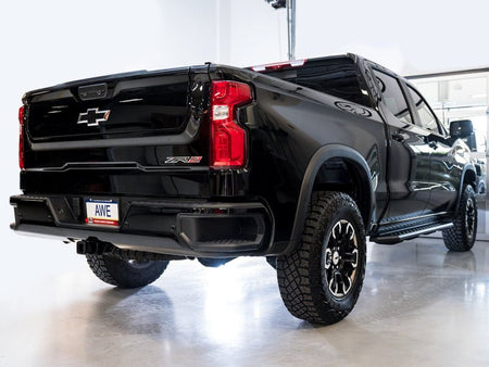 AWE Tuning 22 - 23 GMC Sierra 1500 AT4X 6.2L 0FG Catback Split Dual (Flat Bumper) - Bashguard(No Tips) - CPC Performance