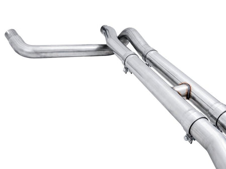 AWE Tuning 22 - 23 GMC Sierra 1500 AT4X 6.2L 0FG Catback Split Dual (Flat Bumper) - Bashguard(No Tips) - CPC Performance