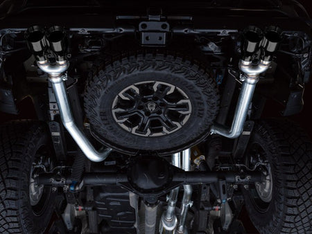 AWE Tuning 22 - 23 GMC Sierra 1500 AT4X 6.2L 0FG Catback Split Dual (Flat Bumper) - Diamond Black Tips - CPC Performance