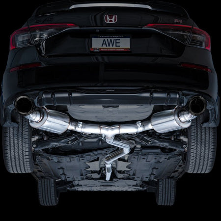 AWE Tuning 22+ Honda Civic Si/Acura Integra Touring Edition Catback Exhaust - Dual Diamond Black Tip - CPC Performance