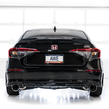 AWE Tuning 22+ Honda Civic Si/Acura Integra Track Edition Catback Exhaust - Dual Chrome Silver Tips - CPC Performance