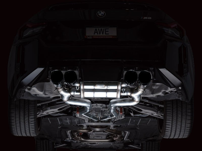 AWE Tuning 23 - 24 BMW G87 M2 SwitchPath Edition Exhaust - Diamond Black Tips - CPC Performance