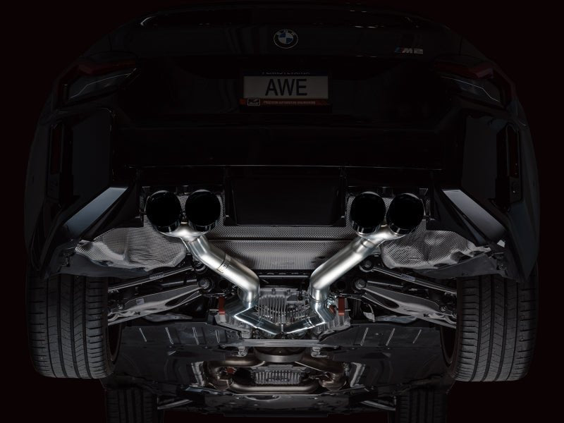 AWE Tuning 23 - 24 BMW G87 M2 Track Edition Exhaust - Diamond Black Tips - CPC Performance