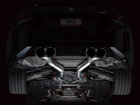 AWE Tuning 23 - 24 BMW G87 M2 Track Edition Exhaust - Diamond Black Tips - CPC Performance