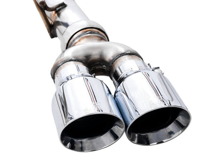 AWE Tuning 4th Gen GM 1500 5.3L 0FG Catback Split Rear Exit (w/ Bumper Cutouts) - Quad Chrome Tips - CPC Performance