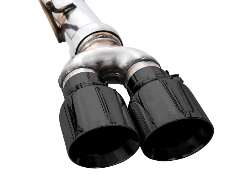 AWE Tuning 4th Gen GM 1500 6.2L 0FG Catback Split Rear Exit (w/ Bumper Cutouts) - Quad Diamond Tips - CPC Performance