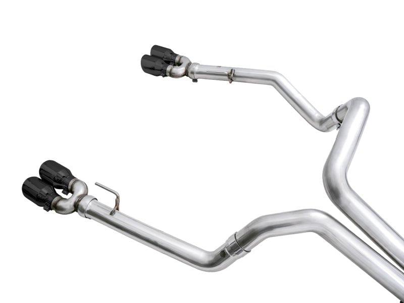 AWE Tuning 4th Gen GM 1500 6.2L 0FG Catback Split Rear Exit (w/ Bumper Cutouts) - Quad Diamond Tips - CPC Performance