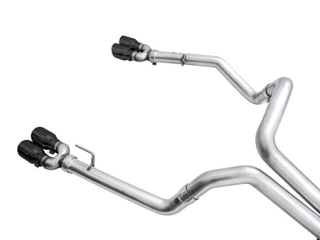 AWE Tuning 4th Gen GM 1500 6.2L 0FG Catback Split Rear Exit (w/ Bumper Cutouts) - Quad Diamond Tips - CPC Performance
