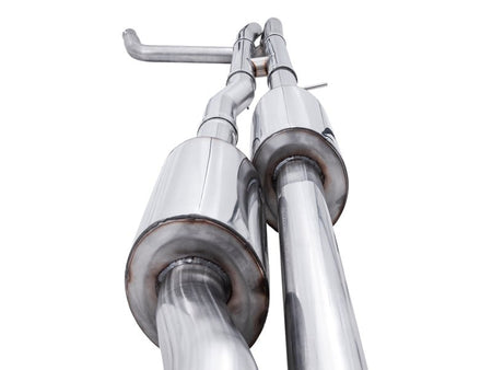 AWE Tuning 4th Gen GM 1500 6.2L 0FG Catback Split Rear Exit (w/ Bumper Cutouts) - Quad Diamond Tips - CPC Performance
