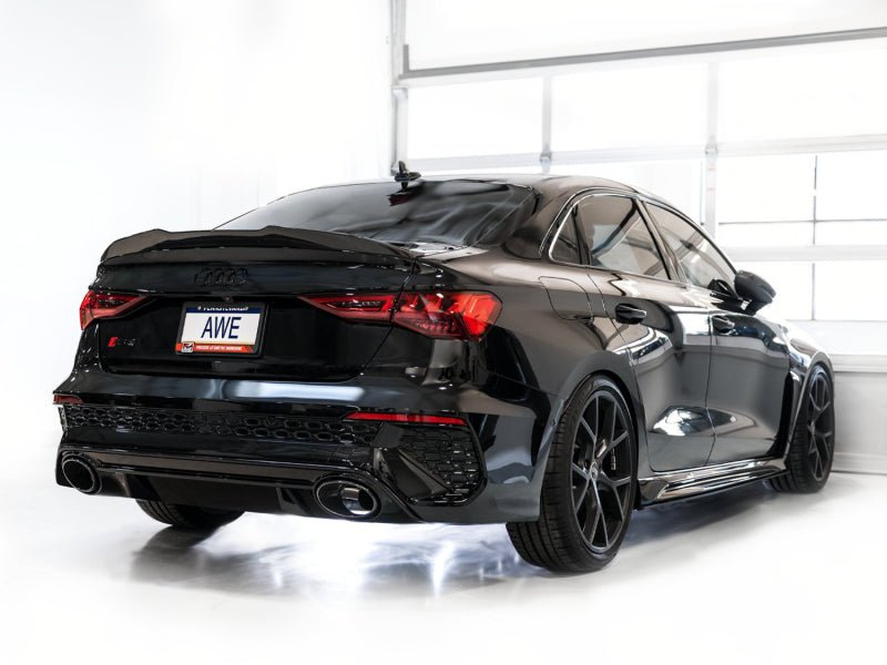 AWE Tuning Audi 22 - 23 8Y RS3 Cat - Back Track Edition Exhaust System - No Tips - CPC Performance
