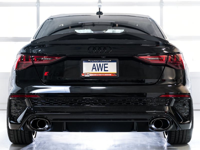 AWE Tuning Audi 22 - 23 8Y RS3 Cat - Back Track Edition Exhaust System - No Tips - CPC Performance