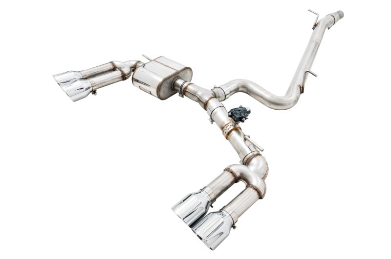 AWE Tuning Audi 8V S3 SwitchPath Exhaust w/Chrome Silver Tips 102mm - CPC Performance