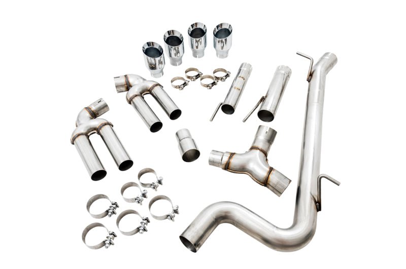 AWE Tuning Audi 8V S3 Track Edition Exhaust w/Chrome Silver Tips 102mm - CPC Performance