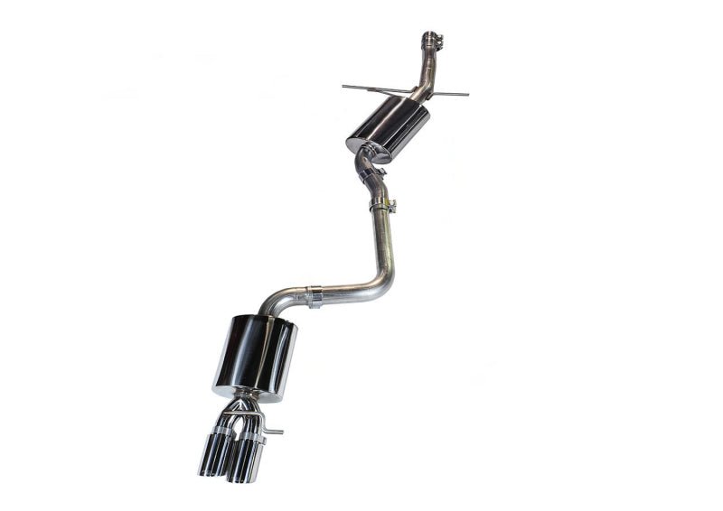 AWE Tuning Audi B8 A4 Touring Edition Exhaust - Single Side Polished Silver Tips - CPC Performance