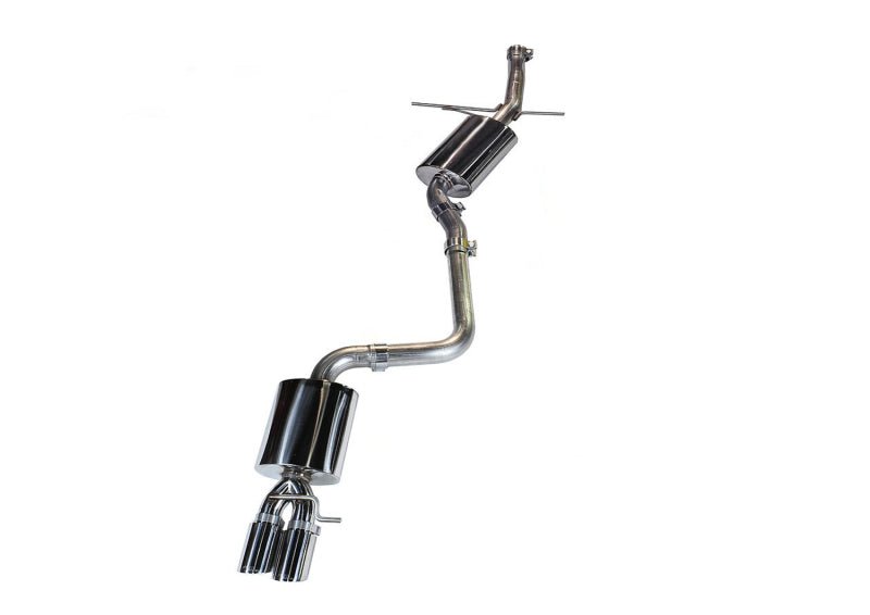 AWE Tuning Audi B8 A5 2.0T Touring Edition Single Outlet Exhaust - Polished Silver Tips - CPC Performance